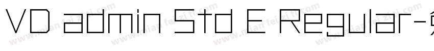 VD admin Std E Regular字体转换
